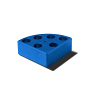 A00000233 AluBlock™ blu, 6 pos. Ø17,8 x h 26mm (solo per RC) - strumenti da laboratorio - TecnoLab