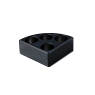 A00000231 AluBlock™ nero, 4 pos. Ø28 x h 24mm (solo per RC) - strumenti da laboratorio - TecnoLab