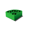 A00000230 AluBlock™ verde, 4 pos. Ø28 x h 30mm (solo per RC) - strumenti da laboratorio - TecnoLab