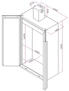 schema interno Armadio 120 Easy Fire MY 11 - 120 Basic Fire MY11 - strumenti da laboratorio - TecnoLab