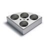 A00000326 MultiAluBlock 4  pos. Ø28 x h 24 mm - strumenti da laboratorio - TecnoLab